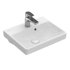 Villeroy & Boch Avento - Fontein 450x370 Mm, Met Overloop, 1 Kraangat, CeramicPlus, Alpine Wit 735845R1