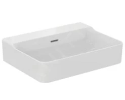 Ideal Standard Conca Ceram - Wastafel 600x450 Mm, Met Overloop, Zonder Kraangat, Wit T378901