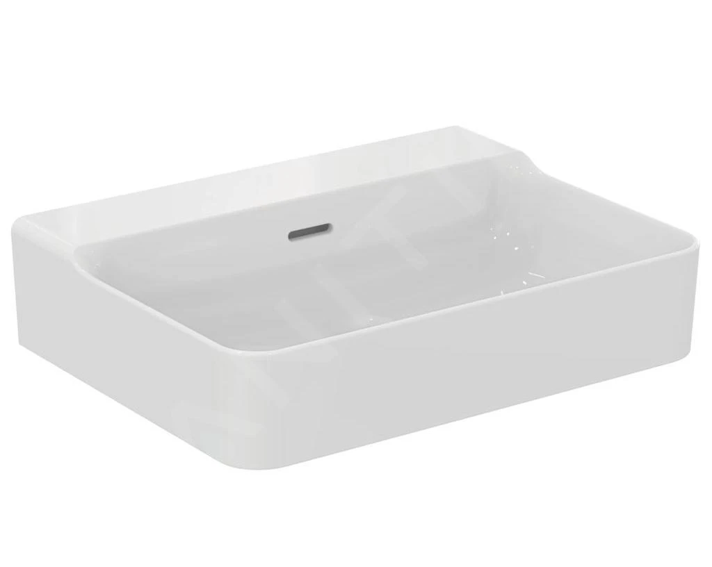 Ideal Standard Conca Ceram - Wastafel 600x450 Mm, Met Overloop, Zonder Kraangat, Wit T378901