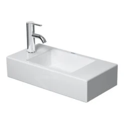 Duravit Vero Air - Fonteintje 500x250 Mm, Zonder Overloop, Met Kraangat Links, WonderGliss, Wit 07245000091