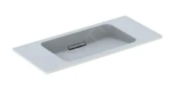 Geberit ONE - Wastafel 900x400x130 Mm, Zonder Overloop, Zonder Kraangat, Horizontale Afvoer, KeraTect, Wit 500.390.01.3