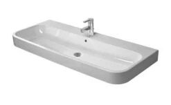 Duravit Happy D.2 - Wastafel 1200x505 Mm, Met Overloop, Kraangat, Wit 2318120000