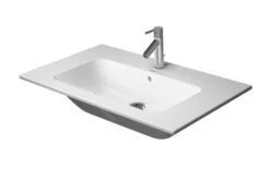 Duravit ME By Starck - Meubelwastafel 830x490 Mm, Met Overloop, Met Kraangat, WonderGliss, Wit 23368300001
