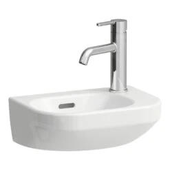 Laufen Lua - Fontein 36x25 Cm, Met Overloop, Kraangat Rechts, Wit H8150800001061