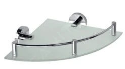 Sapho X-Round - Hoekplanchet Met Stang, Glas/chroom XR605