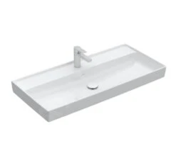 Villeroy & Boch Collaro - Meubelwastafel 1000x470 Mm, Zonder Overloop, Kraangat, CeramicPlus, Stone White 4A33A2RW