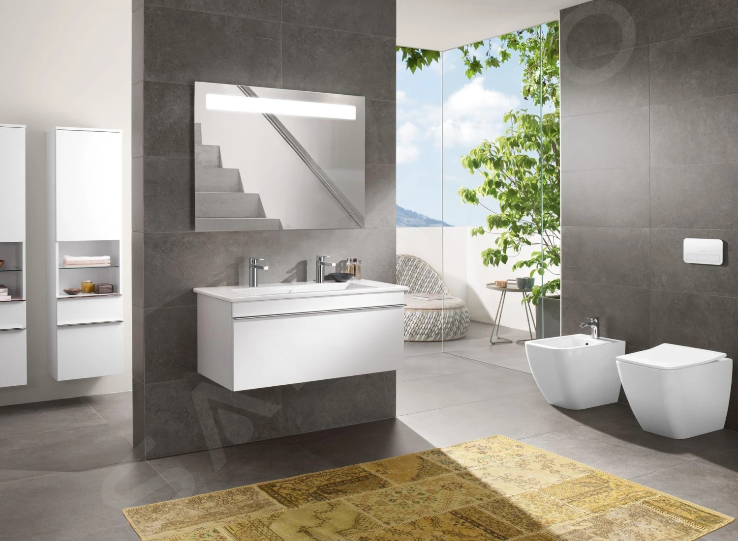 Villeroy & Boch Venticello - Meubelwastafel 1000x500 Mm, Met Overloop, 2 Kraangaten, Alpine Wit 4104AK01 - Afbeelding 3