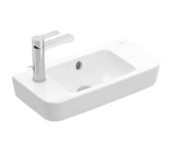Villeroy & Boch O.novo - Fontein Compact 500x250 Mm, Met Overloop, 1 Kraangat Links, Alpine Wit 4342L501