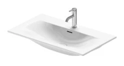Duravit Viu - Wastafel 830x490 Mm, Met Overloop, Met Kraangat, WonderGliss, Wit 23448300001