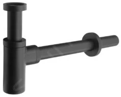 Sapho Sifons - Wastafelsifon 1 1/4, Afval 32 Mm, Rond, Zwart Mat SI515