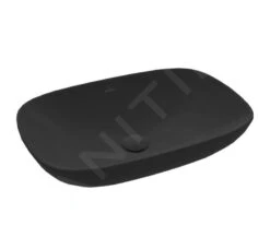 Villeroy & Boch Loop&Friends - Opzetwastafel, 560x380 Mm, Zonder Overloop, CeramicPlus, Ebony 4A4901S5