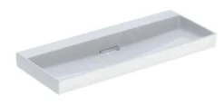 Geberit ONE - Wastafel 1200x480x142 Mm, Verborgen Overloop, Zonder Kraangat, Horizontale Afvoer, KeraTect, Wit 505.047.00.1
