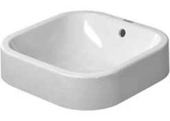 Duravit Happy D.2 - Opzetwastafel, 400x400 Mm, Zonder Kraangat, Alpine Wit 2314400000