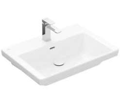 Villeroy & Boch Subway 3.0 - Wastafel 650x470 Mm, Met Overloop, Met Kraangat, Alpine Wit 4A706501