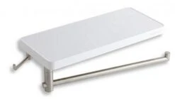 Novaservis Titania Yacore - Badkamer Planchet Met Draaibare Handdoekhouder En Haakje, Kunststof 65582,1