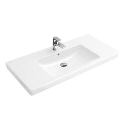 Villeroy & Boch Subway 2.0 - Meubelwastafel 1000x470 Mm, Met Overloop, Kraangat, Alpine Wit 71751G01