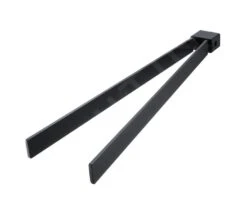 Nimco Kibo - Handdoekhouder Draaibaar, 375 Mm, Mat Zwart Ki-14096-90