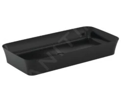 Ideal Standard Ipalyss - Opbouw Wastafel, 800x400 Mm, Zonder Overloop, Mat Zwart E1391V3
