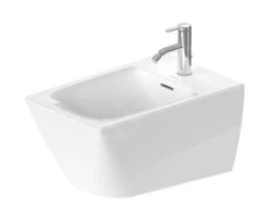 Duravit Viu - Hangend Bidet, 370x570 Mm, Kraangat, WonderGliss, Wit 22921500001