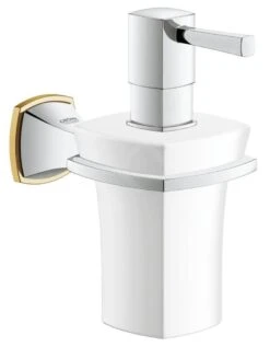 Grohe Grandera - Keramische Zeepdispenser, Chroom/goud 40627IG0