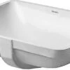 Duravit Starck 3 - Inbouw Wastafel 490x365 Mm, Zonder Kraangat, Met WonderGliss, Wit 03054900001