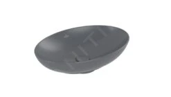 Villeroy & Boch Loop&Friends - Opzetwastafel, 560x380 Mm, Met Overloop, CeramicPlus, Graphite 4A4700i4