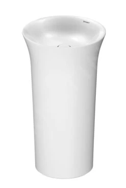 Duravit White Tulip - Wastafel Vrijstaand 500x500x900 Mm, Zonder Kraangat, Met WonderGliss, Wit 27035000701