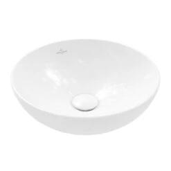Villeroy & Boch Loop&Friends - Opzetwastafel, Diameter 420 Mm, Zonder Overloop, Alpine Wit 4A460101