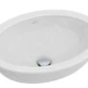 Villeroy & Boch Loop&Friends - Onderbouw Wastafel 430x285 Mm, Zonder Overloop, Zonder Kraangat, CeramicPlus, Alpine Wit 616111R1