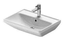 Duravit D-Neo - Wastafel 600x440 Mm, Met Kraangat, Met WonderGliss, Wit 23666000001