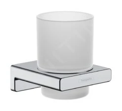 Hansgrohe AddStoris - Tandenborstelhouder, Mat Glas/chroom 41749000