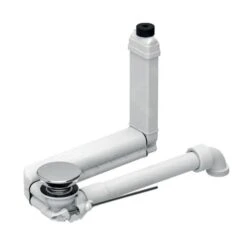 Geberit Toebehoren - Ruimte Besparende Wastafel Sifon Clou, Voor Trekstangbediening, Chroom 152.013.21.1