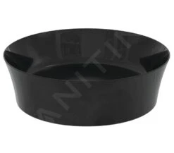 Ideal Standard Ipalyss - Opbouw Wastafel, Diameter 400 Mm, Zonder Overloop, Glanzend Zwart E1398V2
