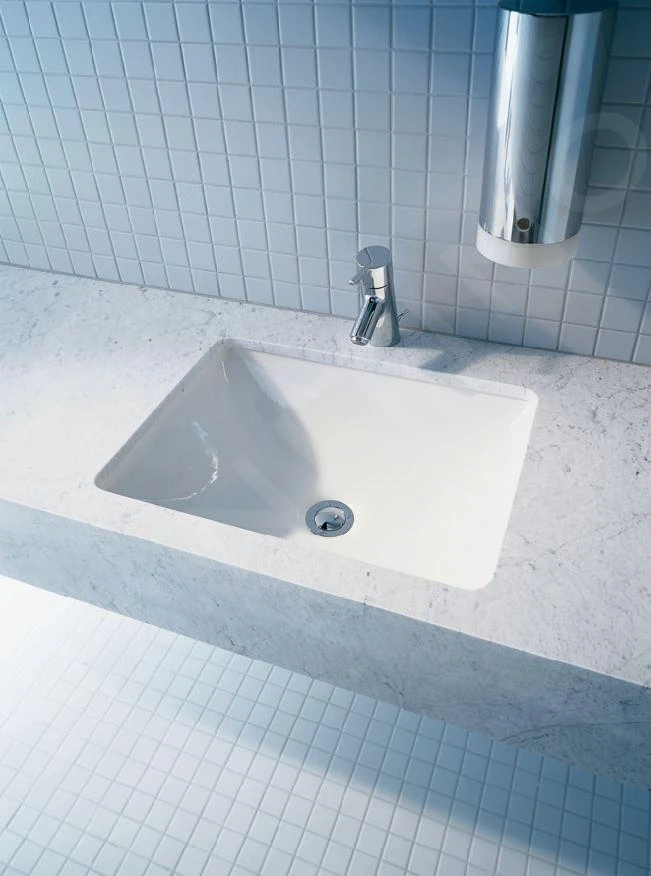 Duravit Starck 3 - Inbouw Wastafel 430x430 Mm, Zonder Kraangat, Wit 0305430000 - Afbeelding 4