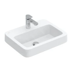 Villeroy & Boch Architectura - Inbouw Wastafel 550x430 Mm, Zonder Overloop, 1 Kraangat, CeramicPlus, Alpine Wit 419356R1