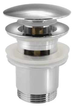 Sapho Afvoerpluggen - Afsluitbare Afvoerplug, ClickClack, Chroom CV1007