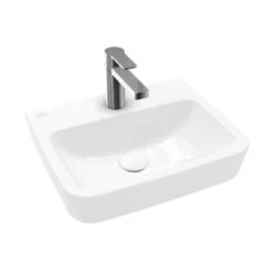 Villeroy & Boch O.novo - Opzetfontein, 450x370 Mm, Zonder Overloop, Met Kraangat, Alpine Wit 43444L01