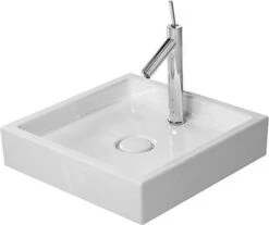 Duravit Starck 1 - Opzetwastafel 470x470 Mm, Zonder Overloop, Zonder Kraangat, Wit 0387470028