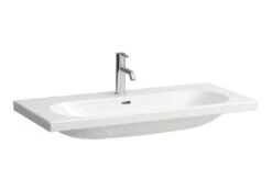 Laufen Lua - Meubelwastafel 100x46 Cm, Met Overloop, Kraangat, LCC, Wit H8160894001041