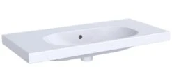 Geberit Acanto - Wastafel 900x422 Mm, Zonder Kraangat, Met Overloop, Wit 500.634.01.2
