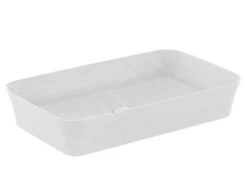 Ideal Standard Ipalyss - Opbouw Wastafel, 650x400 Mm, Zonder Overloop, Mat Wit E1886V1