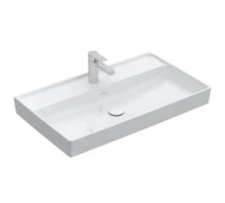 Villeroy & Boch Collaro - Meubelwastafel 800x470 Mm, Zonder Overloop, Kraangat, CeramicPlus, Alpine Wit 4A3381R1
