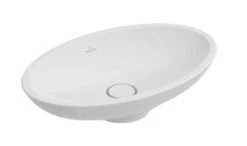 Villeroy & Boch Loop&Friends - Opzetwastafel, 585x380 Mm, Met Overloop, Zonder Kraangat, CeramicPlus, Alpine Wit 515100R1