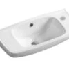 Aqualine Small - Hangend Fontein 510x220 Mm, Met 1 Kraangat Rechts, Wit 10TP70051