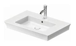 Duravit White Tulip - Wastafel 750x490 Mm, Met Kraangat, Wit 2363750000
