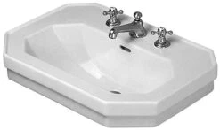 Duravit 1930 - Wastafel 700x500 Mm, Met Overloop, 1 Kraangat, Wit 0438700000