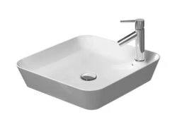 Duravit Cape Cod - Opzetwastafel 460x460 Mm, Zonder Overloop, Met Kraangat, DuraCeram, WonderGliss, Mat Wit 23404632001