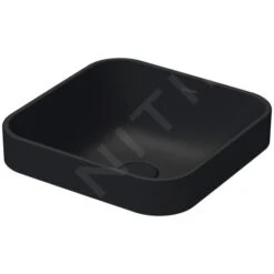 Duravit Happy D.2 Plus - Opzetwastafel, 400x400 Mm, Zonder Overloop, WonderGliss, Antraciet Mat 23594013001