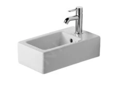 Duravit Vero - Fontein 450x250 Mm, Met 1 Kraangat, Met WonderGliss, Alpine Wit 07022500001
