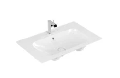 Villeroy & Boch Finion - Wastafel Met Verborgen Overloop, 800x500 Mm, Met Ceramicplus, Alpine Wit 416484R1